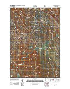Kamela SE Oregon Historical topographic map, 1:24000 scale, 7.5 X 7.5 Minute, Year 2011