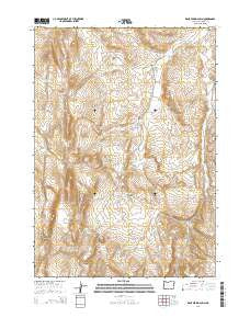 Kane Spring Gulch Oregon Current topographic map, 1:24000 scale, 7.5 X 7.5 Minute, Year 2014