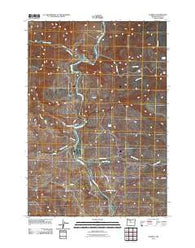 Kaskela Oregon Historical topographic map, 1:24000 scale, 7.5 X 7.5 Minute, Year 2011