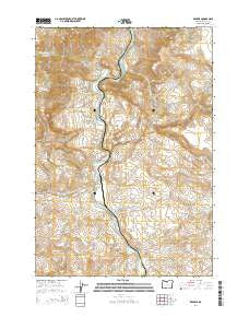 Kaskela Oregon Current topographic map, 1:24000 scale, 7.5 X 7.5 Minute, Year 2014