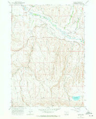 Keating Oregon Historical topographic map, 1:24000 scale, 7.5 X 7.5 Minute, Year 1967