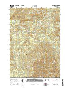 Keel Mountain Oregon Current topographic map, 1:24000 scale, 7.5 X 7.5 Minute, Year 2014