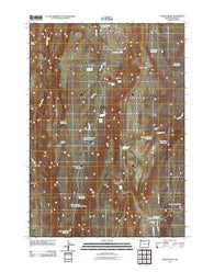Keeney Ridge Oregon Historical topographic map, 1:24000 scale, 7.5 X 7.5 Minute, Year 2011