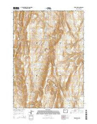 Keeney Ridge Oregon Current topographic map, 1:24000 scale, 7.5 X 7.5 Minute, Year 2014