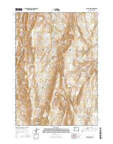 Keeney Ridge Oregon Current topographic map, 1:24000 scale, 7.5 X 7.5 Minute, Year 2014