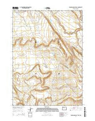 Keg Springs Valley East Oregon Current topographic map, 1:24000 scale, 7.5 X 7.5 Minute, Year 2014