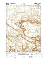 Keg Springs Valley West Oregon Current topographic map, 1:24000 scale, 7.5 X 7.5 Minute, Year 2014