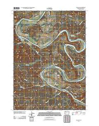 Kellogg Oregon Historical topographic map, 1:24000 scale, 7.5 X 7.5 Minute, Year 2011