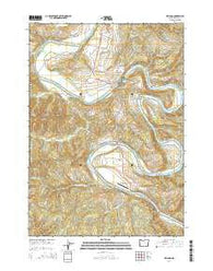 Kellogg Oregon Current topographic map, 1:24000 scale, 7.5 X 7.5 Minute, Year 2014
