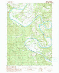 Kellogg Oregon Historical topographic map, 1:24000 scale, 7.5 X 7.5 Minute, Year 1990
