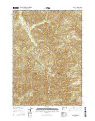 Kelly Butte Oregon Current topographic map, 1:24000 scale, 7.5 X 7.5 Minute, Year 2014
