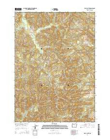 Kelly Butte Oregon Current topographic map, 1:24000 scale, 7.5 X 7.5 Minute, Year 2014