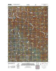 Kelsay Butte Oregon Historical topographic map, 1:24000 scale, 7.5 X 7.5 Minute, Year 2011
