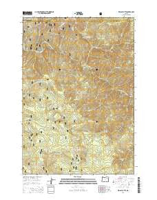 Kelsay Butte Oregon Current topographic map, 1:24000 scale, 7.5 X 7.5 Minute, Year 2014