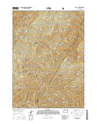 Kelsey Peak Oregon Current topographic map, 1:24000 scale, 7.5 X 7.5 Minute, Year 2014