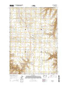 Kent Oregon Current topographic map, 1:24000 scale, 7.5 X 7.5 Minute, Year 2014