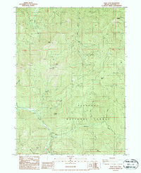 Kerby Peak Oregon Historical topographic map, 1:24000 scale, 7.5 X 7.5 Minute, Year 1986