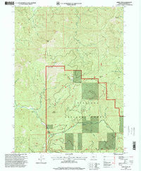 Kerby Peak Oregon Historical topographic map, 1:24000 scale, 7.5 X 7.5 Minute, Year 1996