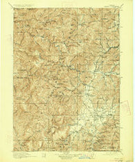 Kerby Oregon Historical topographic map, 1:125000 scale, 30 X 30 Minute, Year 1917