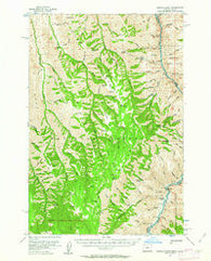 Kernan Point Oregon Historical topographic map, 1:62500 scale, 15 X 15 Minute, Year 1954