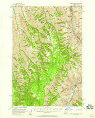 Kernan Point Oregon Historical topographic map, 1:62500 scale, 15 X 15 Minute, Year 1954
