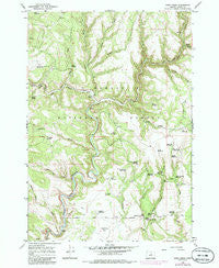 Keys Creek Oregon Historical topographic map, 1:24000 scale, 7.5 X 7.5 Minute, Year 1966