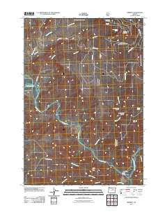 Kimberly Oregon Historical topographic map, 1:24000 scale, 7.5 X 7.5 Minute, Year 2011