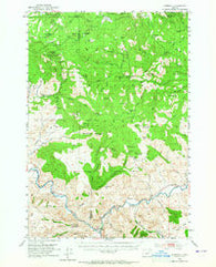 Kimberly Oregon Historical topographic map, 1:62500 scale, 15 X 15 Minute, Year 1953