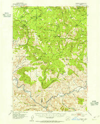 Kimberly Oregon Historical topographic map, 1:62500 scale, 15 X 15 Minute, Year 1953