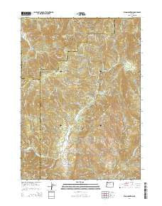 King Mountain Oregon Current topographic map, 1:24000 scale, 7.5 X 7.5 Minute, Year 2014