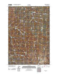 Kinzua Oregon Historical topographic map, 1:24000 scale, 7.5 X 7.5 Minute, Year 2011