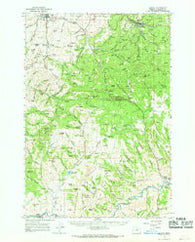 Kinzua Oregon Historical topographic map, 1:62500 scale, 15 X 15 Minute, Year 1966