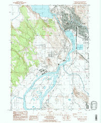 Klamath Falls Oregon Historical topographic map, 1:24000 scale, 7.5 X 7.5 Minute, Year 1985