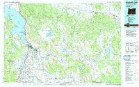 Klamath Falls Oregon Historical topographic map, 1:100000 scale, 30 X 60 Minute, Year 1991