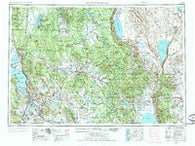 Klamath Falls Oregon Historical topographic map, 1:250000 scale, 1 X 2 Degree, Year 1955