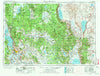 Klamath Falls Oregon Historical topographic map, 1:250000 scale, 1 X 2 Degree, Year 1955