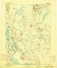 Klamath Oregon Historical topographic map, 1:250000 scale, 1 X 1 Degree, Year 1894