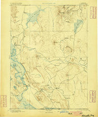 Klamath Oregon Historical topographic map, 1:250000 scale, 1 X 1 Degree, Year 1894