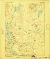 Klamath Oregon Historical topographic map, 1:250000 scale, 1 X 1 Degree, Year 1894