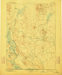 Klamath Oregon Historical topographic map, 1:250000 scale, 1 X 1 Degree, Year 1894