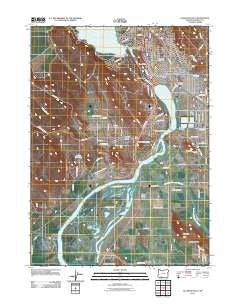 Klamath Falls Oregon Historical topographic map, 1:24000 scale, 7.5 X 7.5 Minute, Year 2011