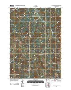 Kloster Mountain Oregon Historical topographic map, 1:24000 scale, 7.5 X 7.5 Minute, Year 2011