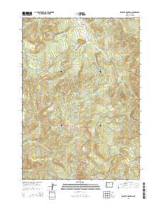 Kloster Mountain Oregon Current topographic map, 1:24000 scale, 7.5 X 7.5 Minute, Year 2014