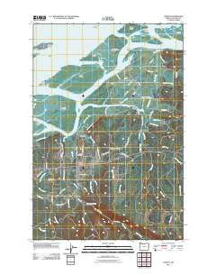 Knappa Oregon Historical topographic map, 1:24000 scale, 7.5 X 7.5 Minute, Year 2011