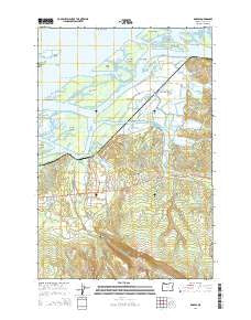 Knappa Oregon Current topographic map, 1:24000 scale, 7.5 X 7.5 Minute, Year 2014