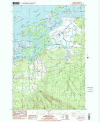 Knappa Oregon Historical topographic map, 1:24000 scale, 7.5 X 7.5 Minute, Year 1986