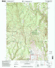Knox Mountain Oregon Historical topographic map, 1:24000 scale, 7.5 X 7.5 Minute, Year 1999