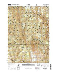 Knox Mountain Oregon Current topographic map, 1:24000 scale, 7.5 X 7.5 Minute, Year 2014