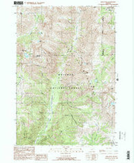 Krag Peak Oregon Historical topographic map, 1:24000 scale, 7.5 X 7.5 Minute, Year 1990