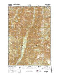 Krag Peak Oregon Current topographic map, 1:24000 scale, 7.5 X 7.5 Minute, Year 2014